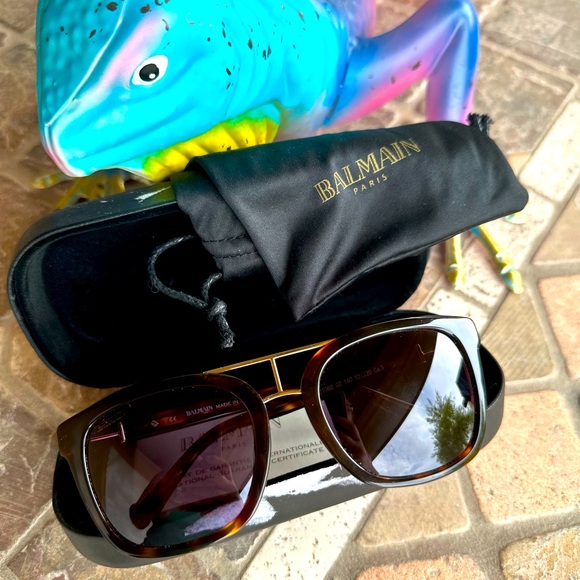 Balmain Aviator sunglasses • made in France - Picture 1 of 10